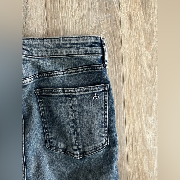 Rag & Bone Women’s Nina High Rise Ankle Flare Cropped Jeans in Pearl - Size 28 - Picture 11 of 11